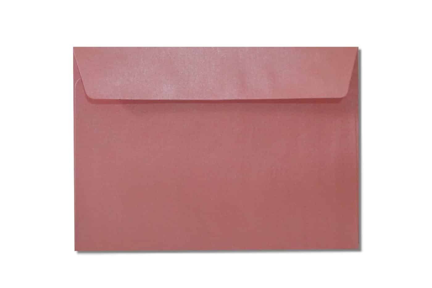 c6 metallic pink envelopes