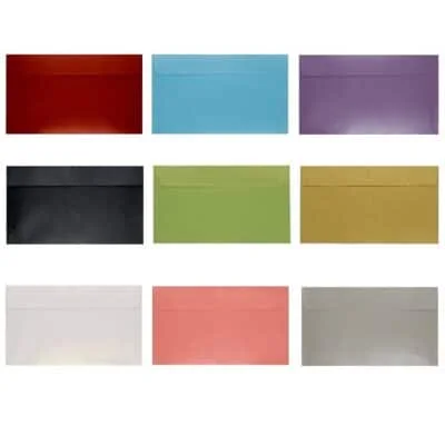 Cheap paper envelopes DL metallic 120gsm